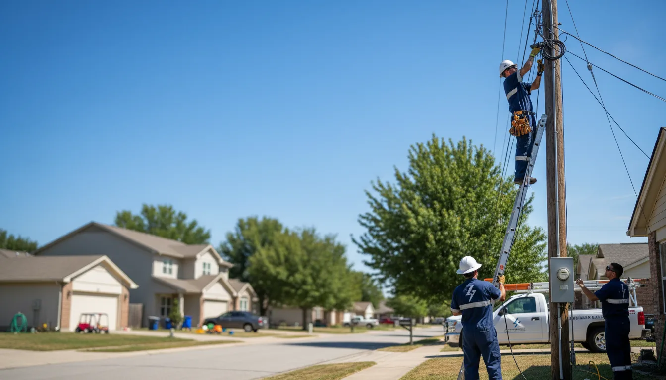 Residential electrician providing installation services in Eureka, KS